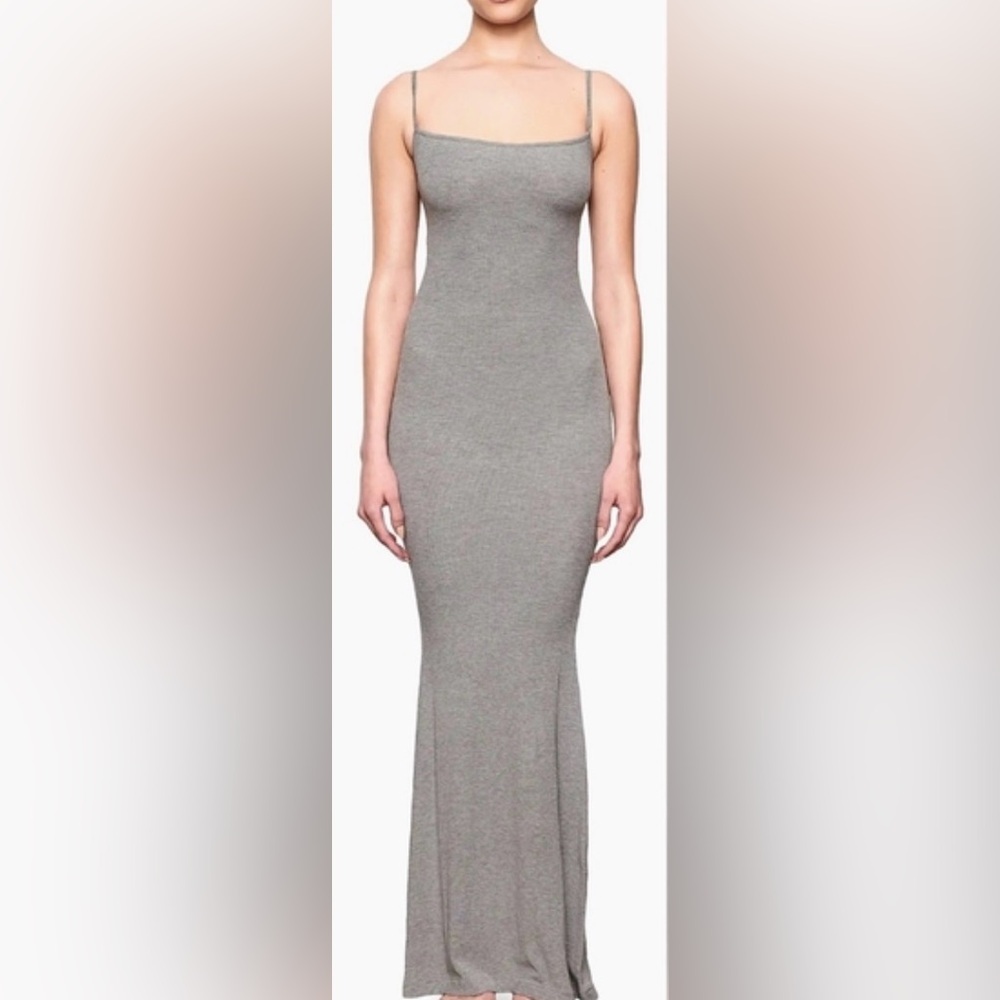 EUC SKIMS Soft Lounge Dress in Grey size Small